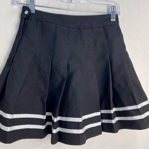 H&M Black and White Skater Mini Skirt